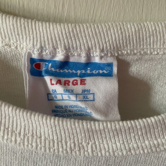 Champion long sleet white tshirt - Picture 2 of 3